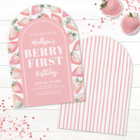 Strawberry Berry First 1st Birthday Party