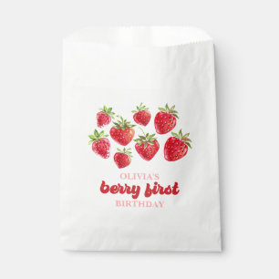 Strawberry Berry First Birthday Favour Bags