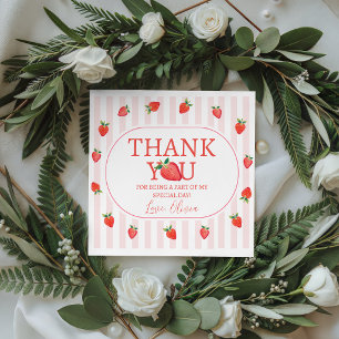 Strawberry Berry First Favour Tags
