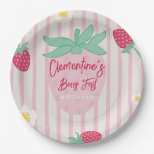 Strawberry Berry First Paper Plate
