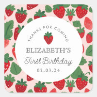 Strawberry Berry First Picnic Birthday 