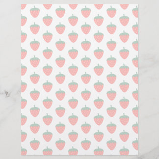 Strawberry Berry Fruit Red Farm Summer Produce Custom Letterhead
