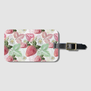 Strawberry, berry, red, fresh, ripe, sweet, food, luggage tag