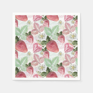 Strawberry, berry, red, fresh, ripe, sweet, food, napkin