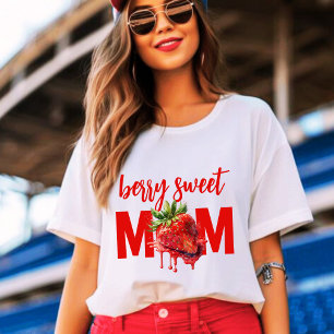 Strawberry Berry sweet 1st birthday mum T-Shirt