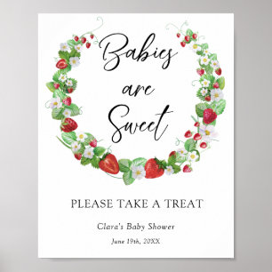 Strawberry Berry Sweet   Babies Are Sweet Poster