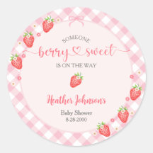 Strawberry Berry Sweet Baby Girl Baby Shower