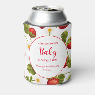 Strawberry Berry Sweet Baby shower  Can Cooler