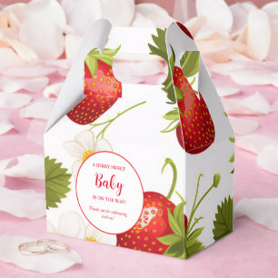 Strawberry Berry Sweet Baby shower  Favour Box