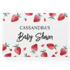 Strawberry Berry Sweet Baby Shower Guest Book