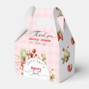 Strawberry berry sweet birthday favour box