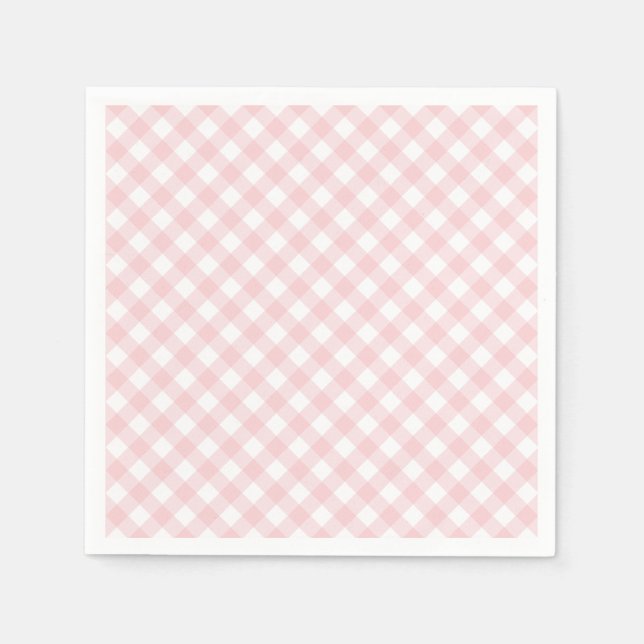 Strawberry Berry Sweet Birthday Paper Plates Napkin (Front)