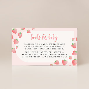 Strawberry Berry Sweet Boho Books for Baby Cards