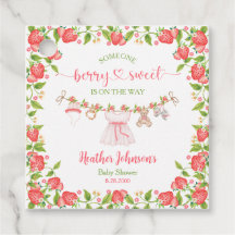Strawberry Berry Sweet Clothesline Baby Shower 