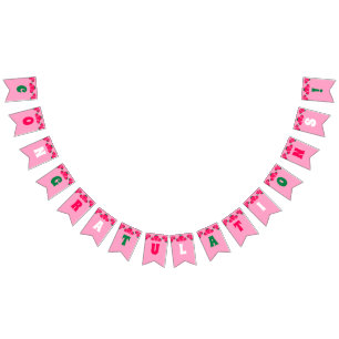 Strawberry Berry Sweet Congratulations Graduation Bunting