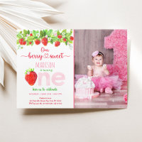 Strawberry Berry Sweet First Birthday