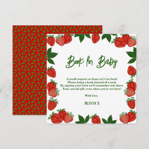 Strawberry Berry Sweet Fruit Fresh Gift Baby Invitation
