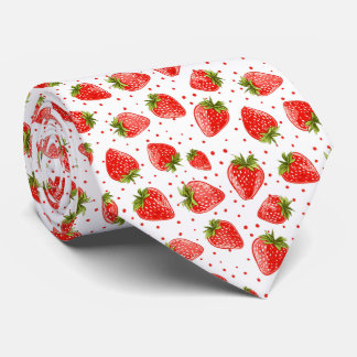 Strawberry Berry Sweet Pattern Tie