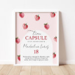 Strawberry berry sweet time capsule birthday poster<br><div class="desc">Strawberry berry sweet time capsule birthday Poste
Matching items are available.</div>