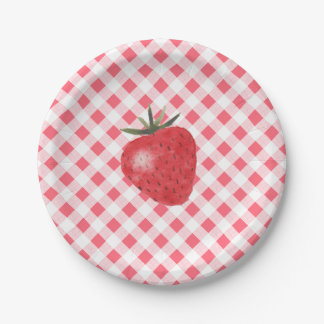 Strawberry Birthday Paper Plates
