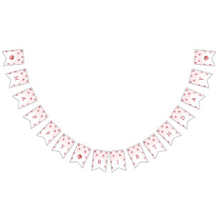 Strawberry birthday party bunting 