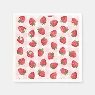 Strawberry Birthday Party Napkin