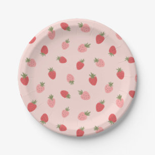 Strawberry Birthday Party Paper Plate