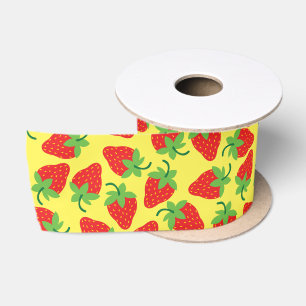 Strawberry Birthday Party Satin Ribbon