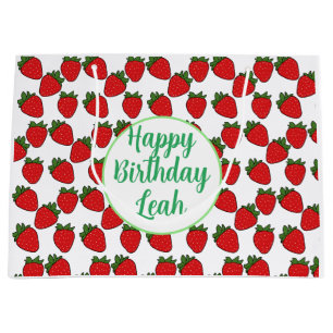 Strawberry Birthday Party Theme    Large Gift Bag