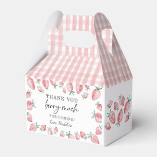 Strawberry Birthday Thank You Berry Much Sweet Fav Favour Box