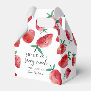 Strawberry Birthday Thank You Berry Much Sweet Favour Box