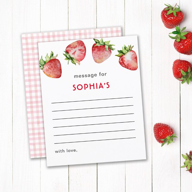 Strawberry Birthday Time Capsule Note (Creator Uploaded)