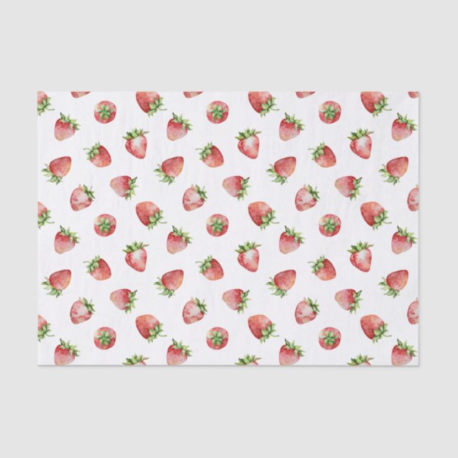 Strawberry Birthday Tissue Paper (Front)
