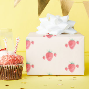 Strawberry Birthday Wrapping Paper