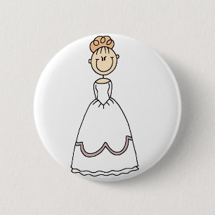 Strawberry Blonde Bride Button