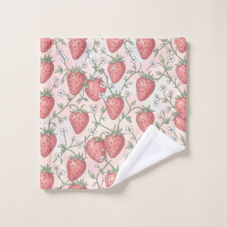 Strawberry Blossom Pastel Bath Towel Set