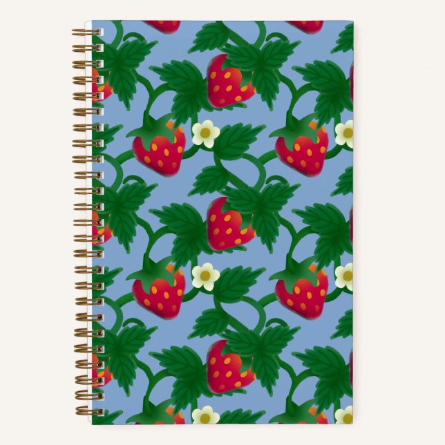 Strawberry Blue Notebook (Front)