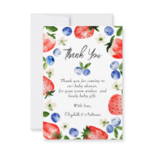 Strawberry Blueberry Boy Baby Shower