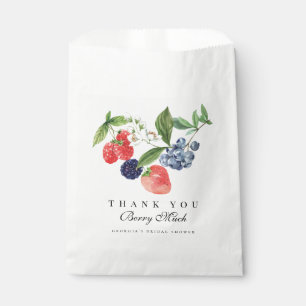 Strawberry Blueberry Personalised Favour Bags