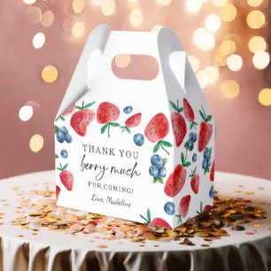 Strawberry Blueberry Thank You Berry Much Sweet Favour Box