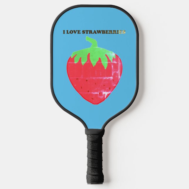 Strawberry Blues Pickleball Paddle (Front)