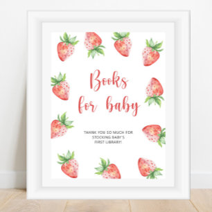 Strawberry - books for baby poster