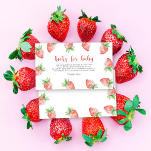 Strawberry - books for baby ticket enclosure card