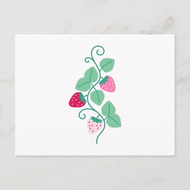 Strawberry Border Postcard (Front)