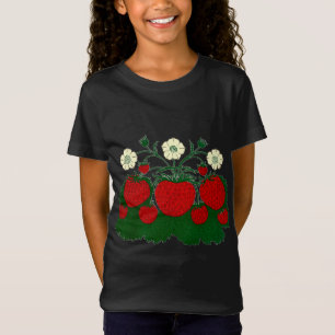 Strawberry Botanical Illustration Fruit vintage T-Shirt