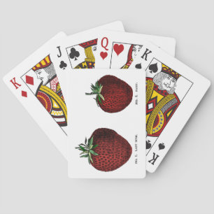 Strawberry Botanicals Playing Cards