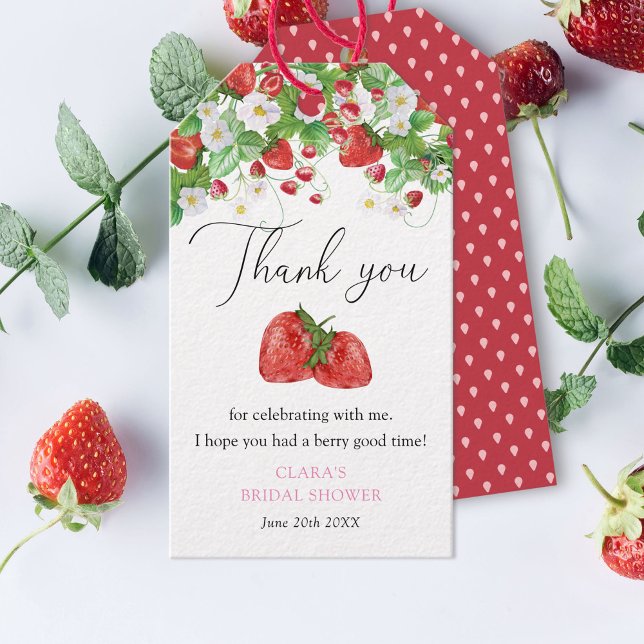 Strawberry Bridal Shower Gift Tags (Creator Uploaded)