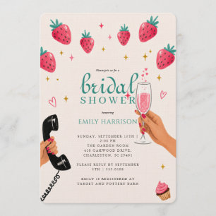Strawberry Bridal Shower Invitation