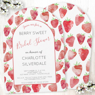 Strawberry Bridal Shower Invitation