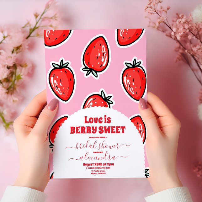 Strawberry Bridal Shower Invitation (Creator Uploaded)